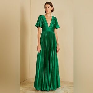 AMUR Vibrant Green Maxi Dress